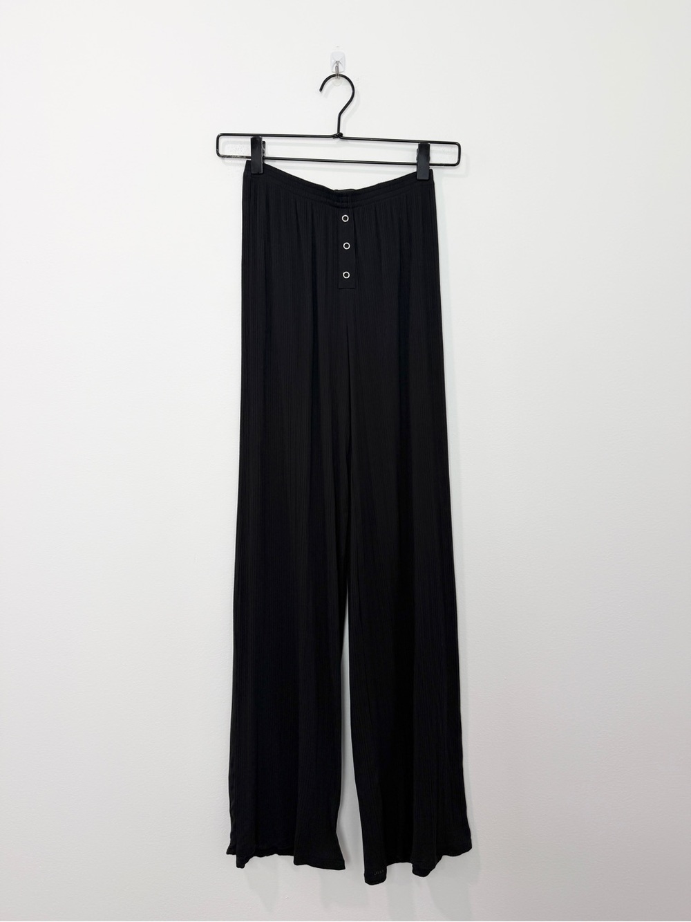 Negative Underwear Whipped Henley Pajama Set in Black Top and Bottom XS - Picture 6 of 10
